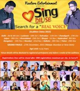 Sing Dil Se 2016 | Audition Date and Online Registration