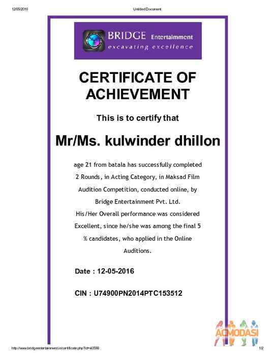 KULWINDER SINGH DHILLON  photo №58297. Uploaded 12 May 2016